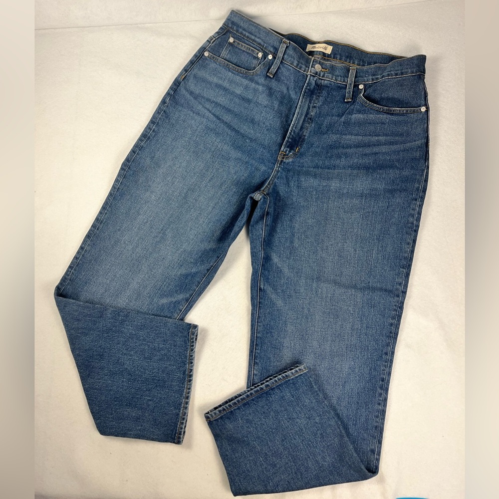 Madewell The Perfect Vintage Straight Jean in Mayfield Wash• Women’s Size 33